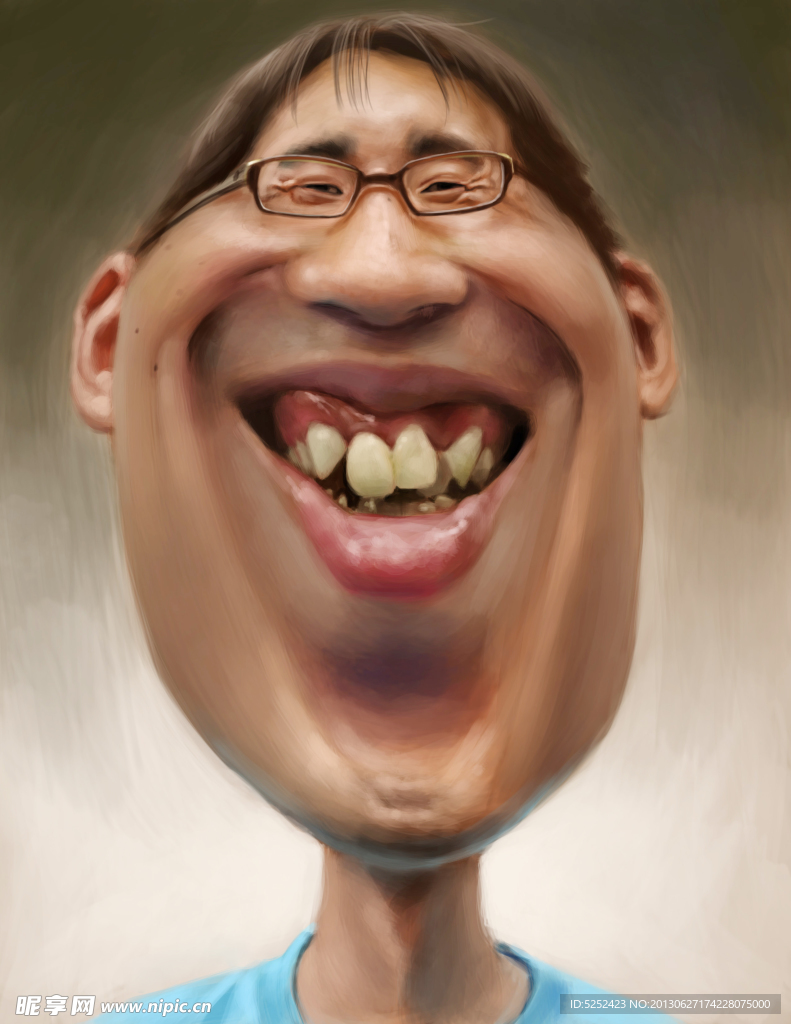 夸张人物漫画