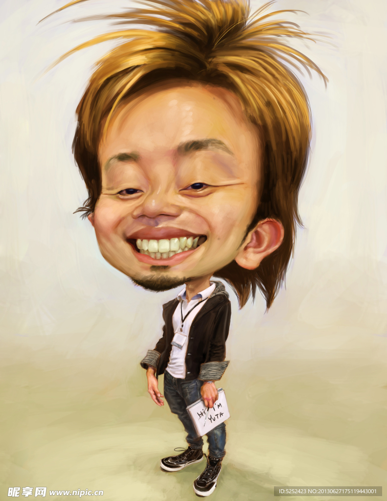 夸张人物漫画