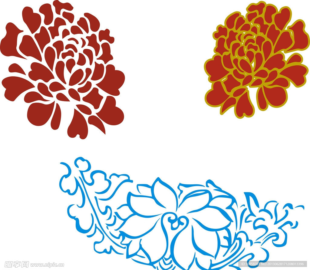 底纹 背景 花
