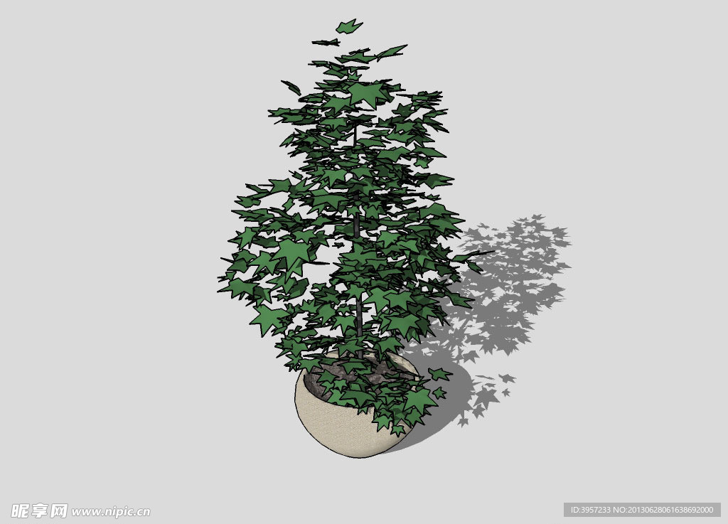 盆景3D模型