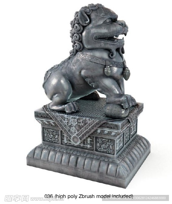 古代饰品 狮子