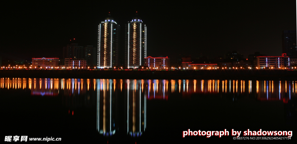 绵阳夜景 温度计