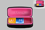 粉色 ui 眼镜盒