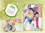 2014婚纱模板台历