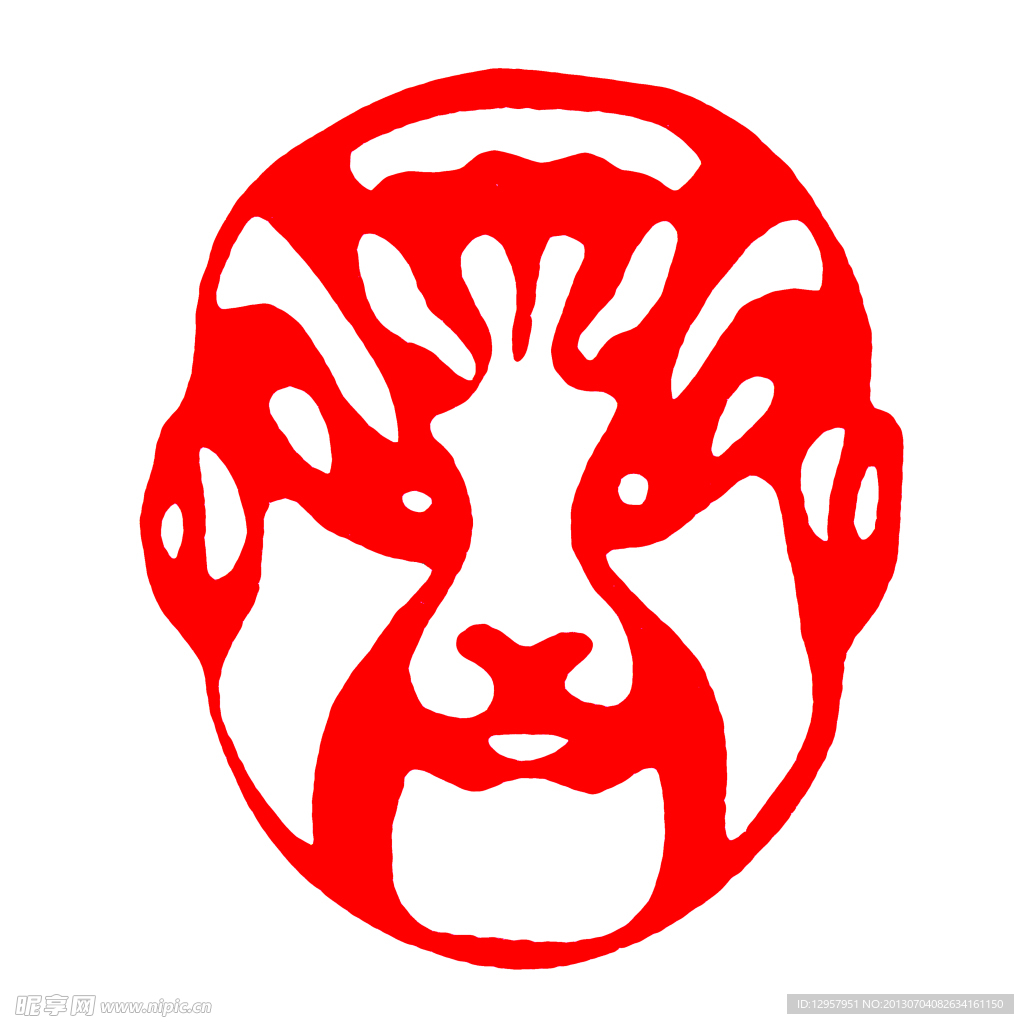 人脸剪纸