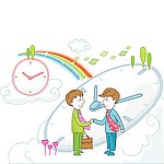 矢量卡通商务人士