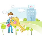 矢量卡通商务人士