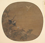 猿鹭图册页