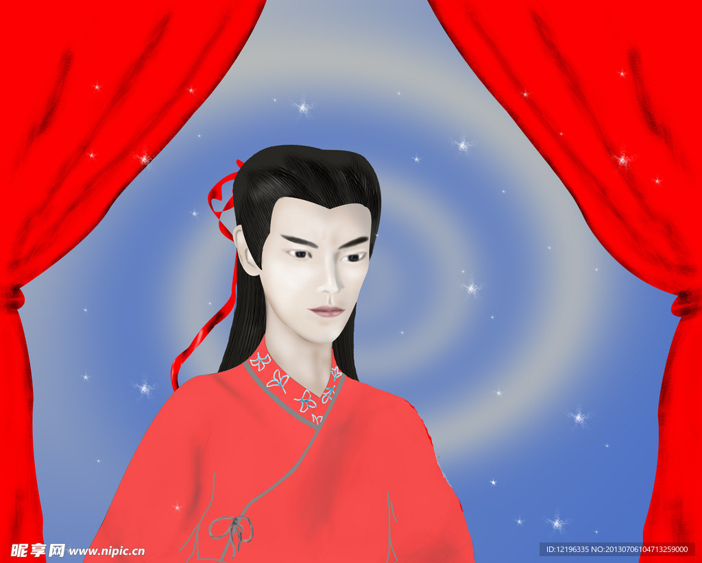红衣男子