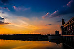 大坝夕照