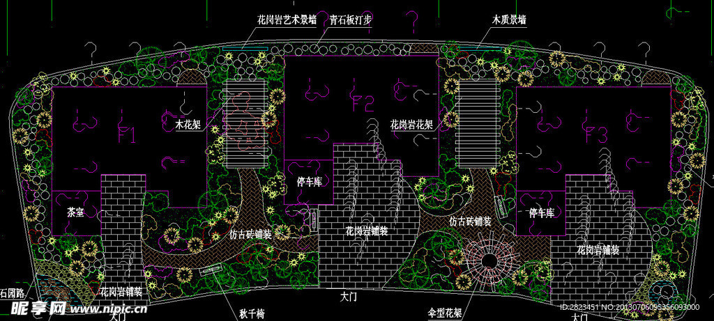 某私家花园设计图纸