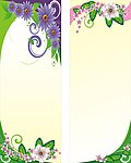 花纹展架 绿色展架