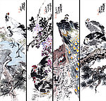 黄旸 国画花鸟