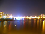 江面大桥夜景