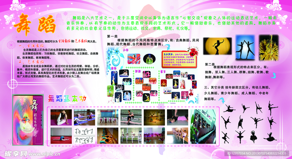 校园舞蹈展板