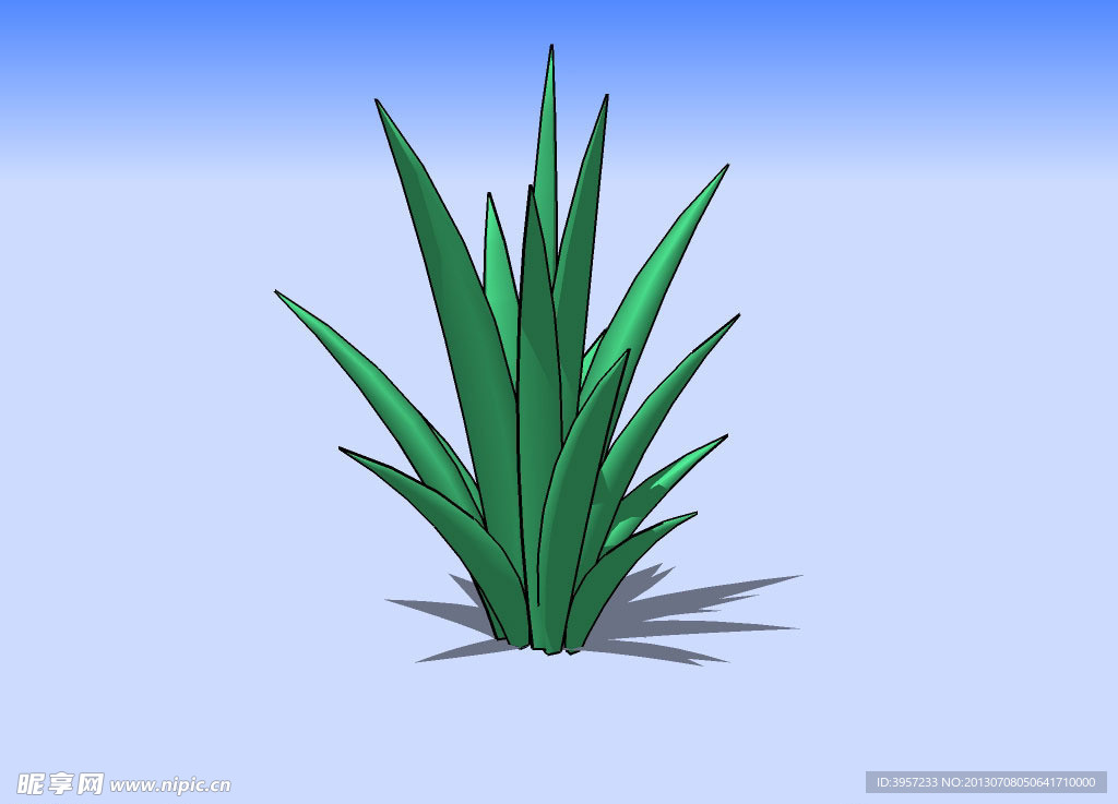 花草3D模型
