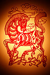 剪纸马