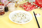 盘子中的饺子
