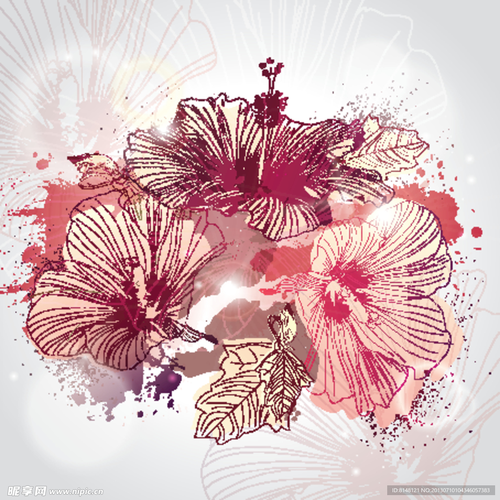背景花纹