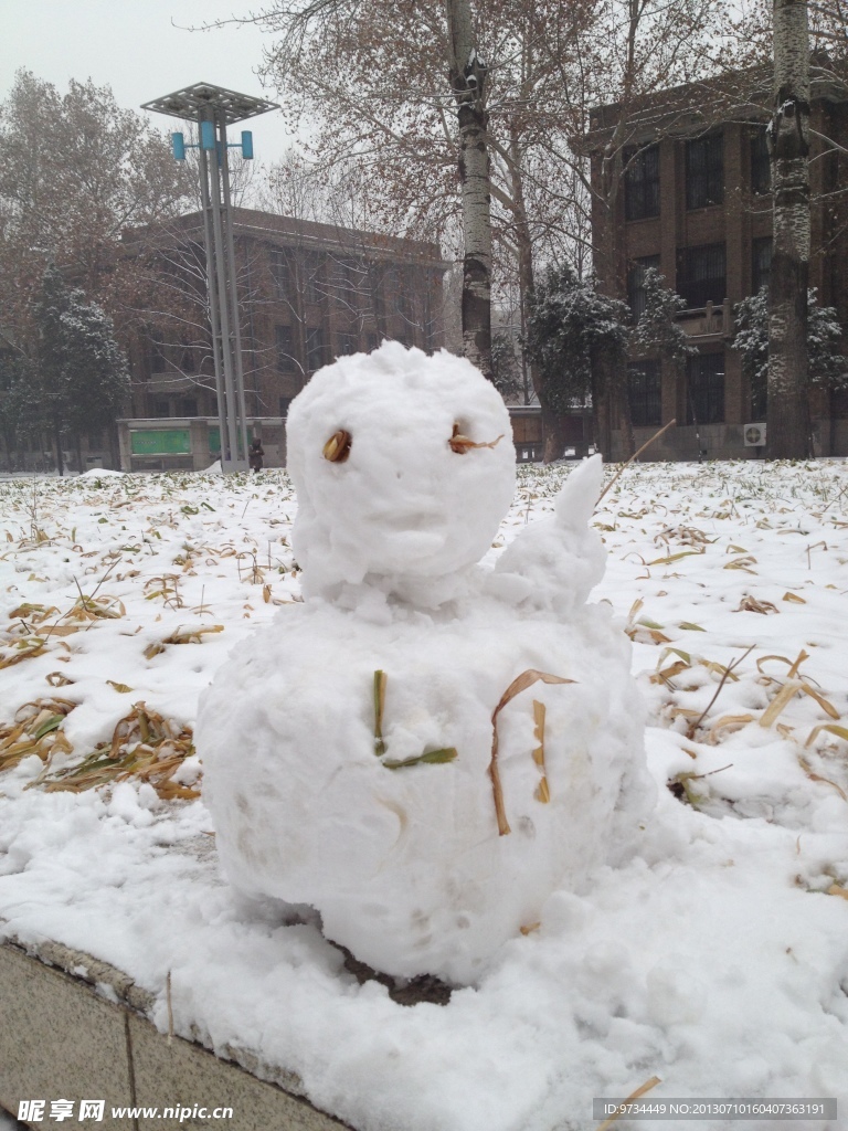 中国农业大学拍雪人