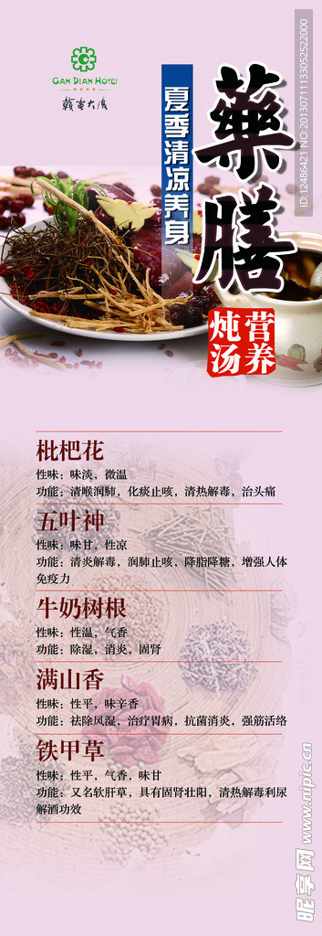 药膳展板