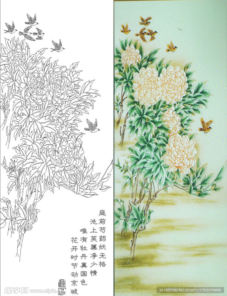 牡丹小鸟