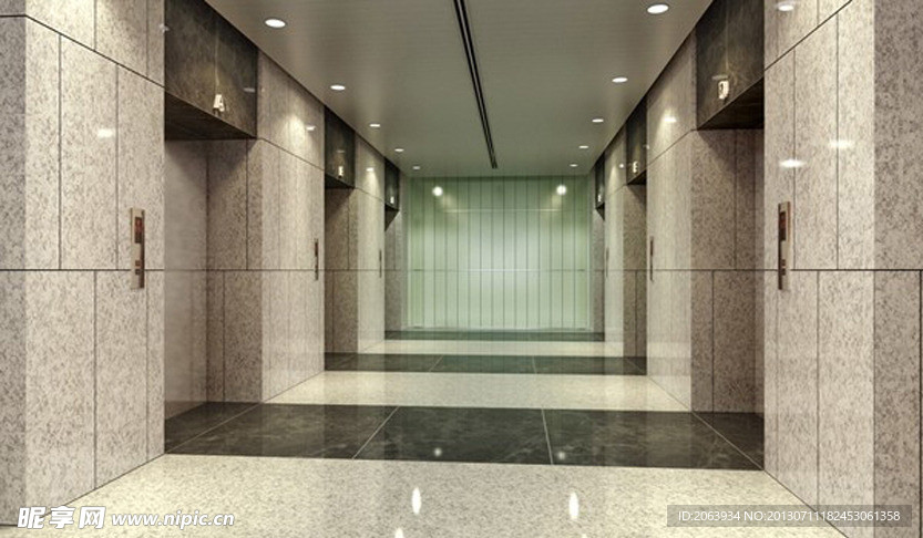 商业空间 电梯间