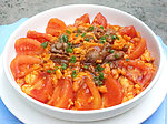 西红柿牛肉炒蛋