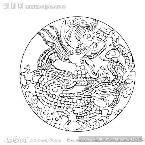 清代吉祥纹龙