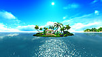 夏日椰岛风景