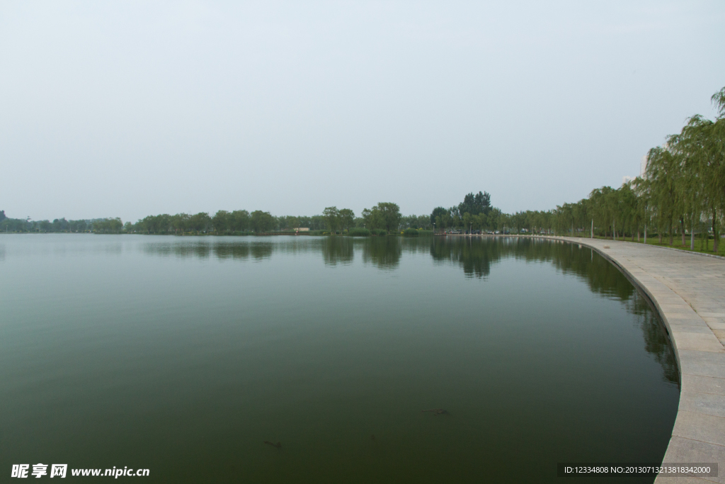 莲花湖柳岸