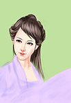 手绘美女