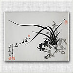 青石国画梅花
