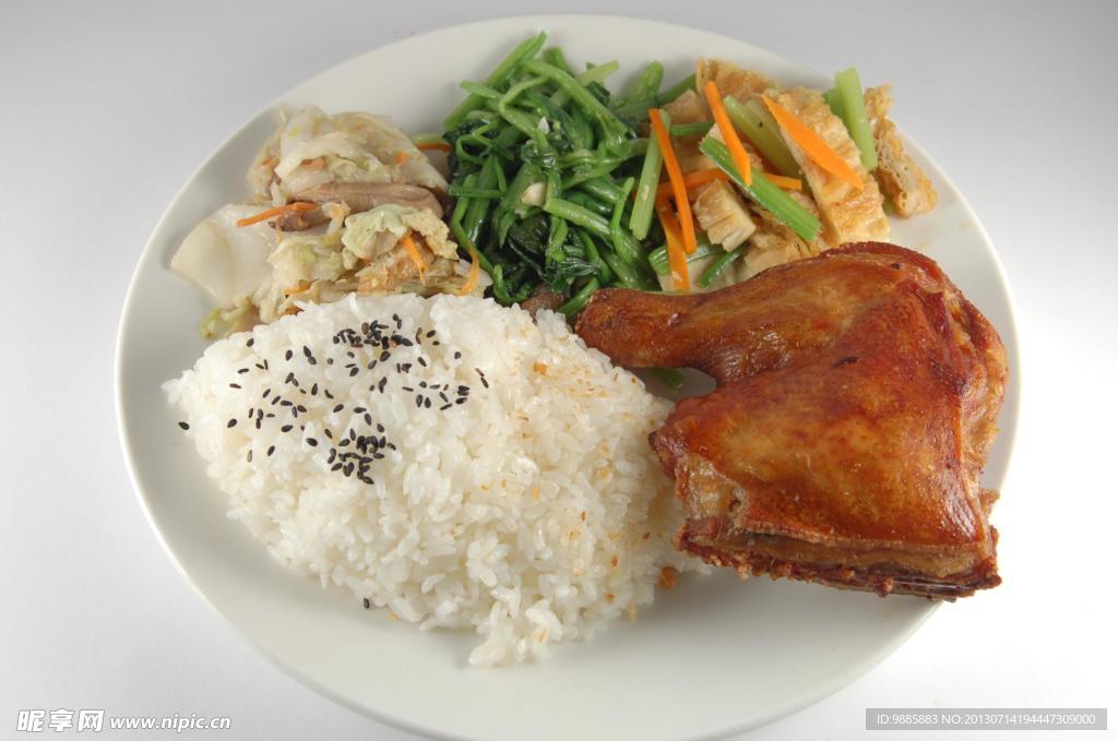 鸡腿饭