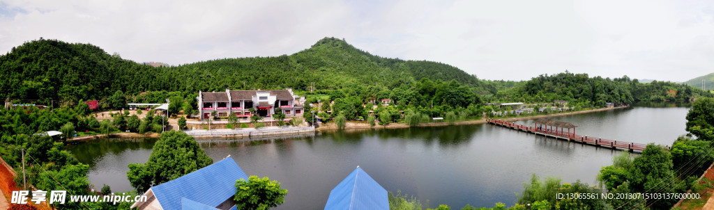 奇秀山庄全景图