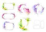 时尚花纹矢量素材