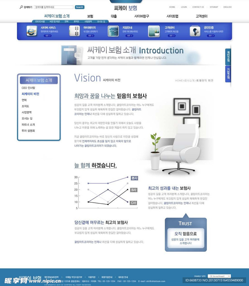 科技网站PSD模板