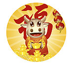 卡通牛