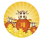卡通牛