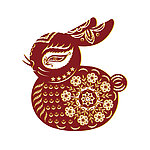 剪纸兔