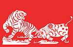剪纸牛