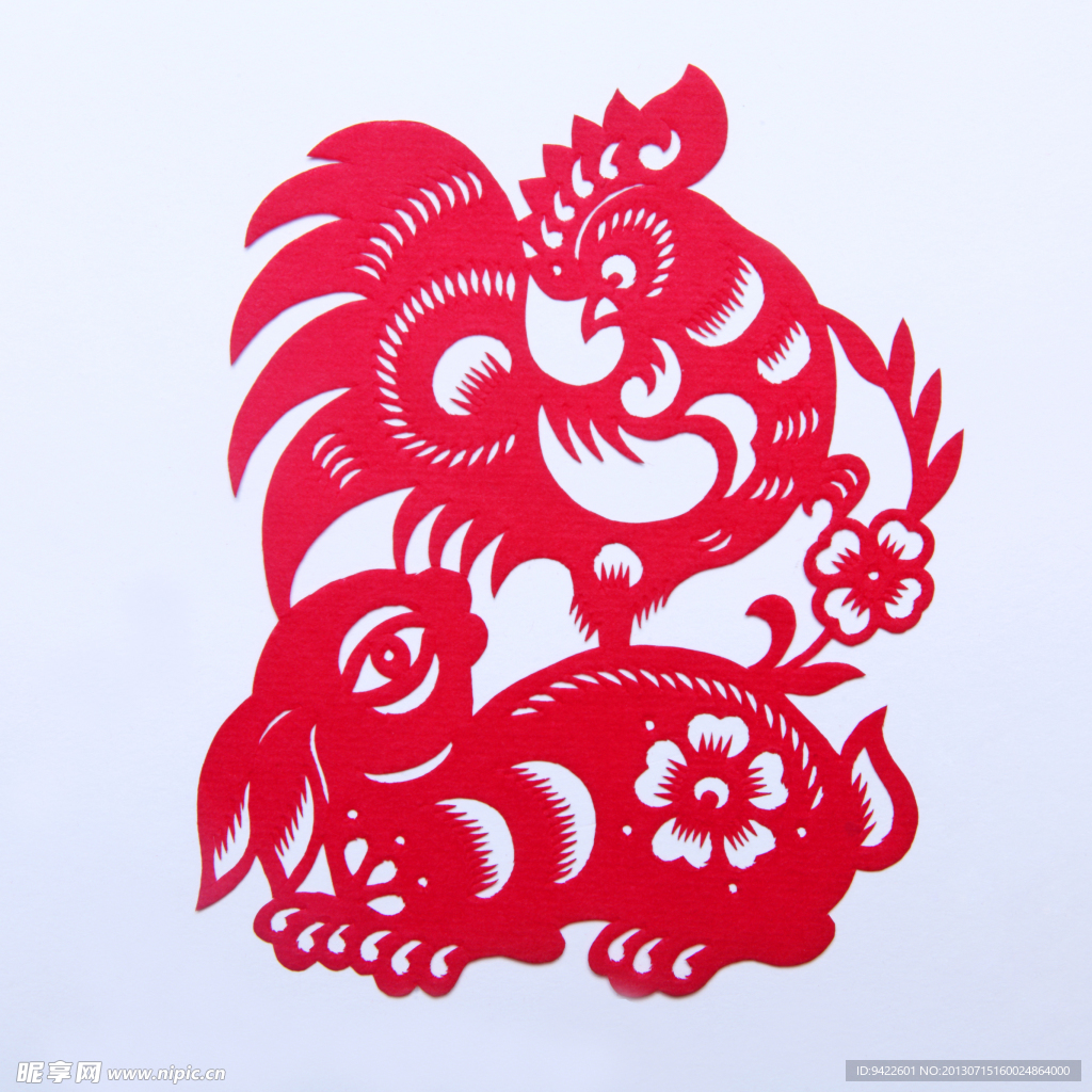 剪纸兔