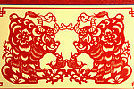 剪纸牛