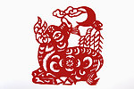 剪纸牛