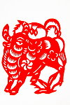 剪纸牛