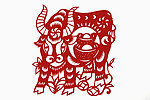 剪纸牛