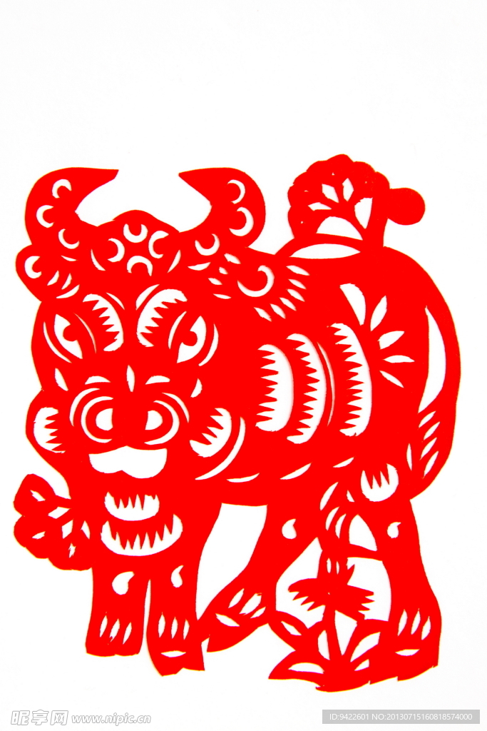 剪纸牛