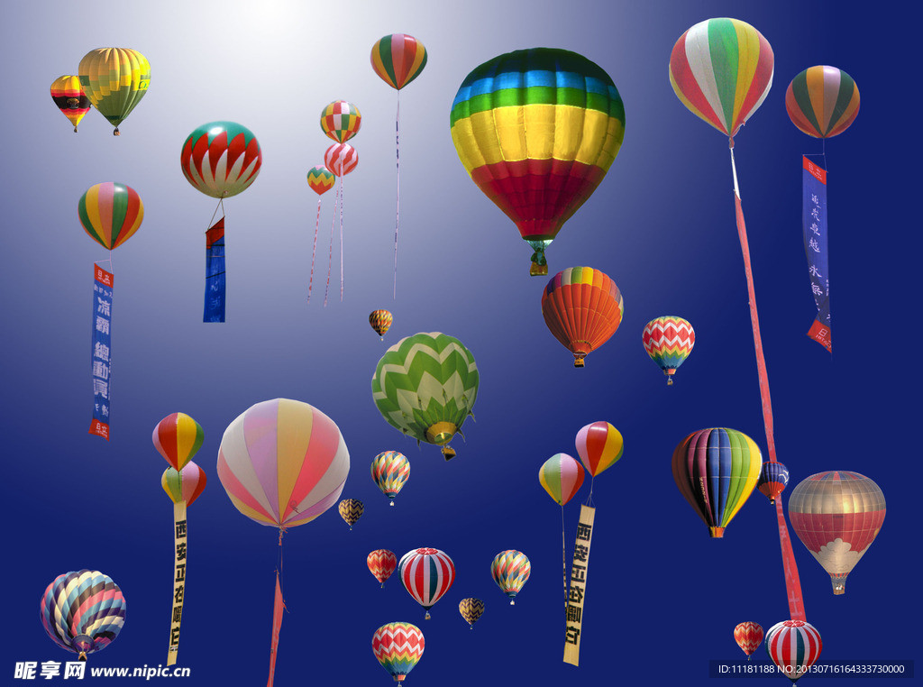 各种热气球 气球
