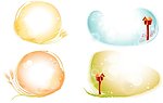 时尚花纹矢量素材