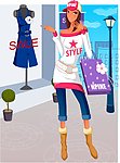 时尚购物美女